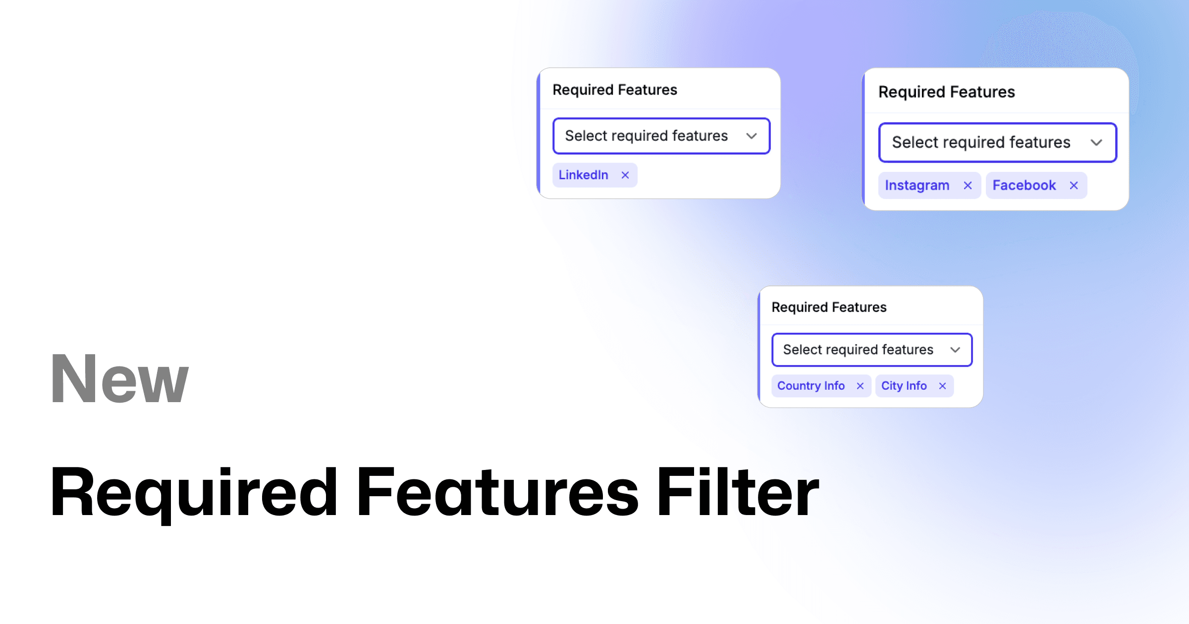 Required Features Filter